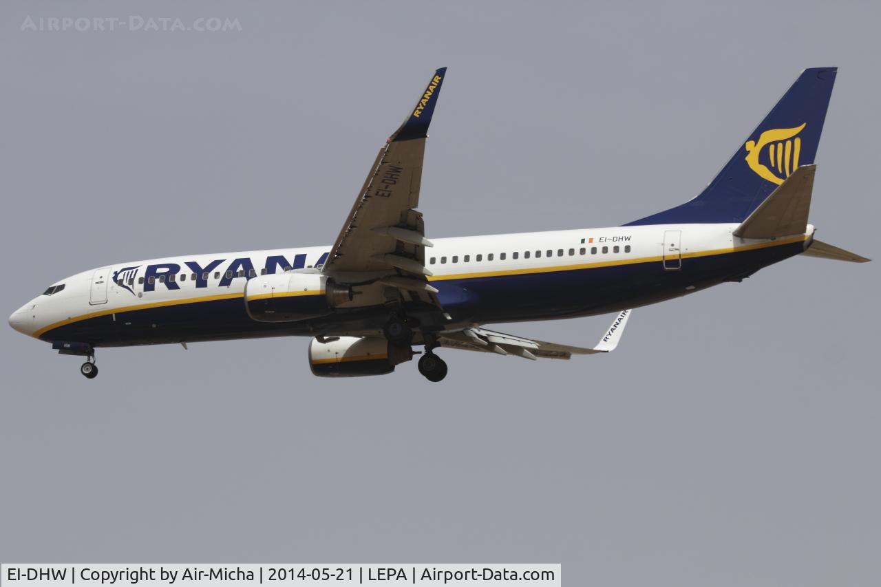 EI-DHW, 2005 Boeing 737-8AS(WL) C/N 33823, Ryanair