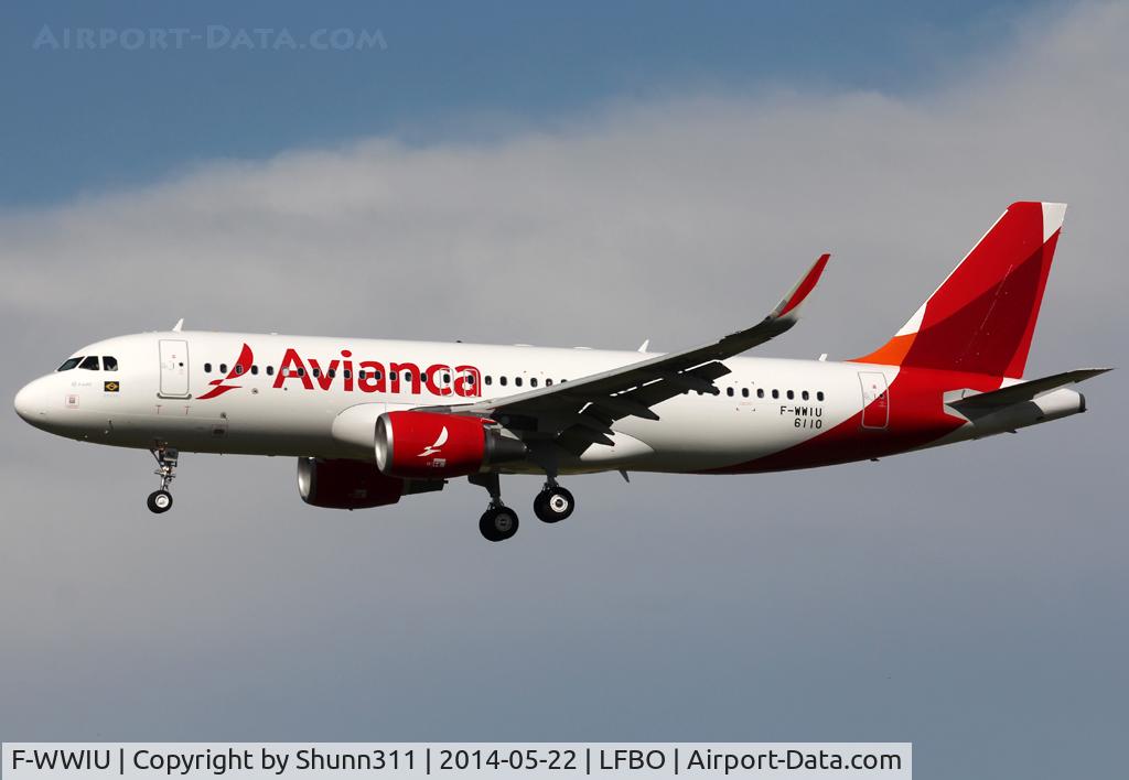 F-WWIU, 2014 Airbus A320-214 C/N 6110, C/n 6110 - To be PR-ONZ