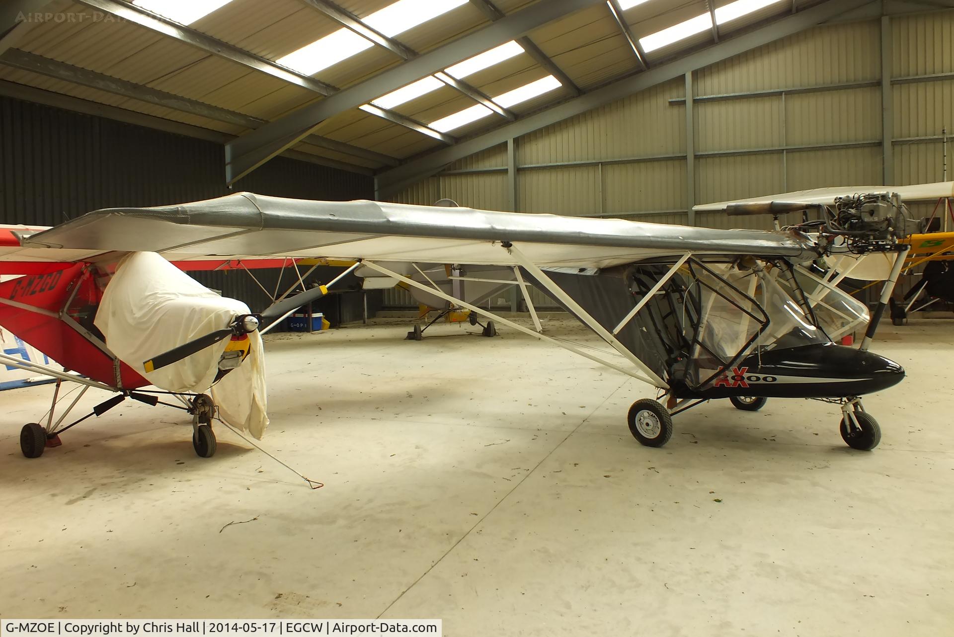 G-MZOE, 1998 Pegasus Cyclone AX2000 C/N 7472, Welshpool resident