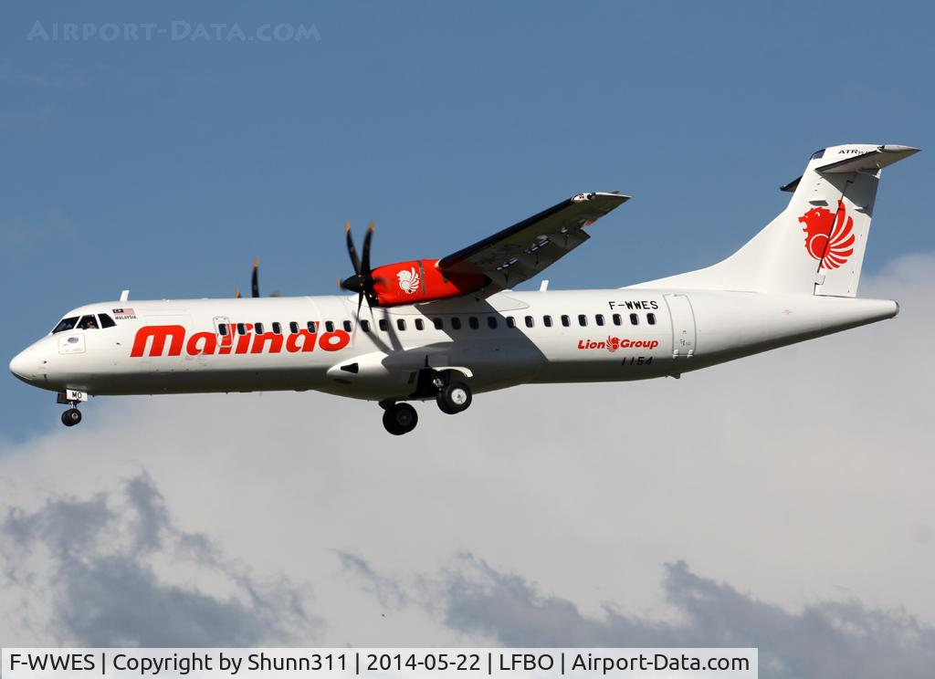 F-WWES, 2014 ATR 72-600 C/N 1154, C/n 1154 - To be 9M-LMN