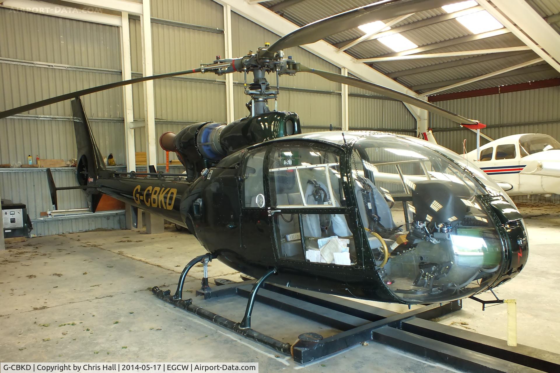 G-CBKD, 1973 Westland SA-341C Gazelle HT2 C/N WA1130, Welshpool resident