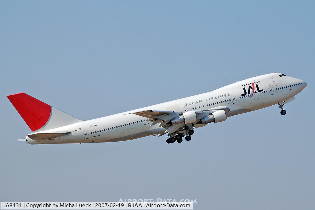JA8131, 1979 Boeing 747-246B C/N 21680, At Narita
