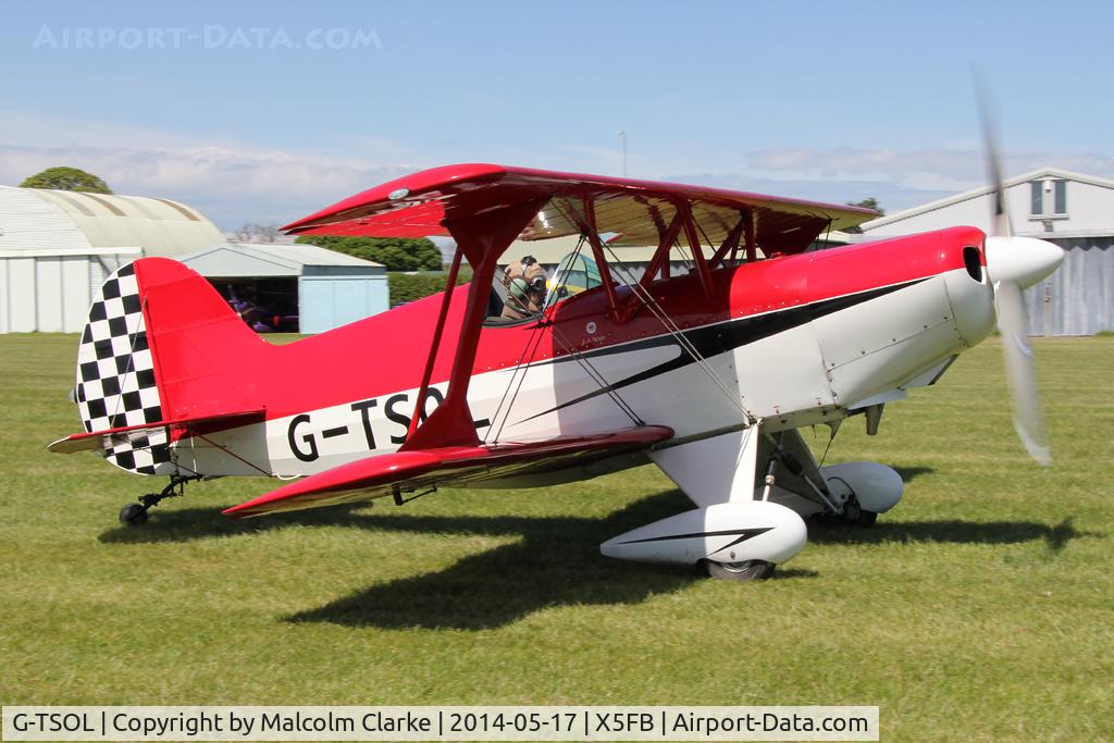 G-TSOL, 1991 EAA Acro Sport I C/N PFA 072-11391, EAA Acro Sport 1, Fishburn Airfield UK, May 17th 2014.