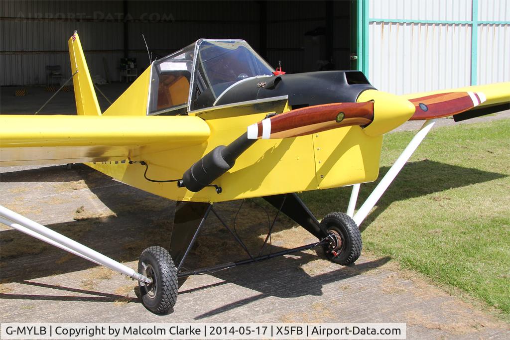 G-MYLB, 1993 Team Mini-Max 91 C/N PFA 186-12419, Team Minimax 91, Fishburn Airfield, May 2014.