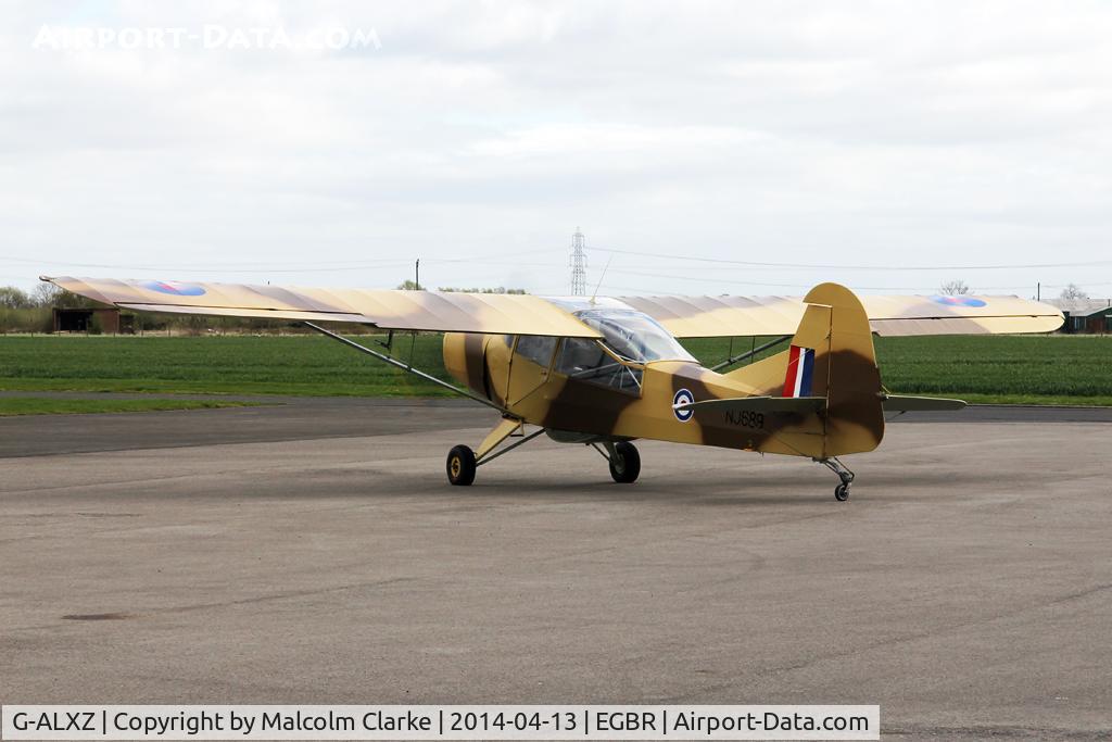G-ALXZ, 1944 Taylorcraft Auster Mk.5/150 C/N 1082, Taylorcraft Auster Mk.5-150 at The Real Aeroplane Club's Early Bird Fly-In, Breighton Airfield, April 2014.