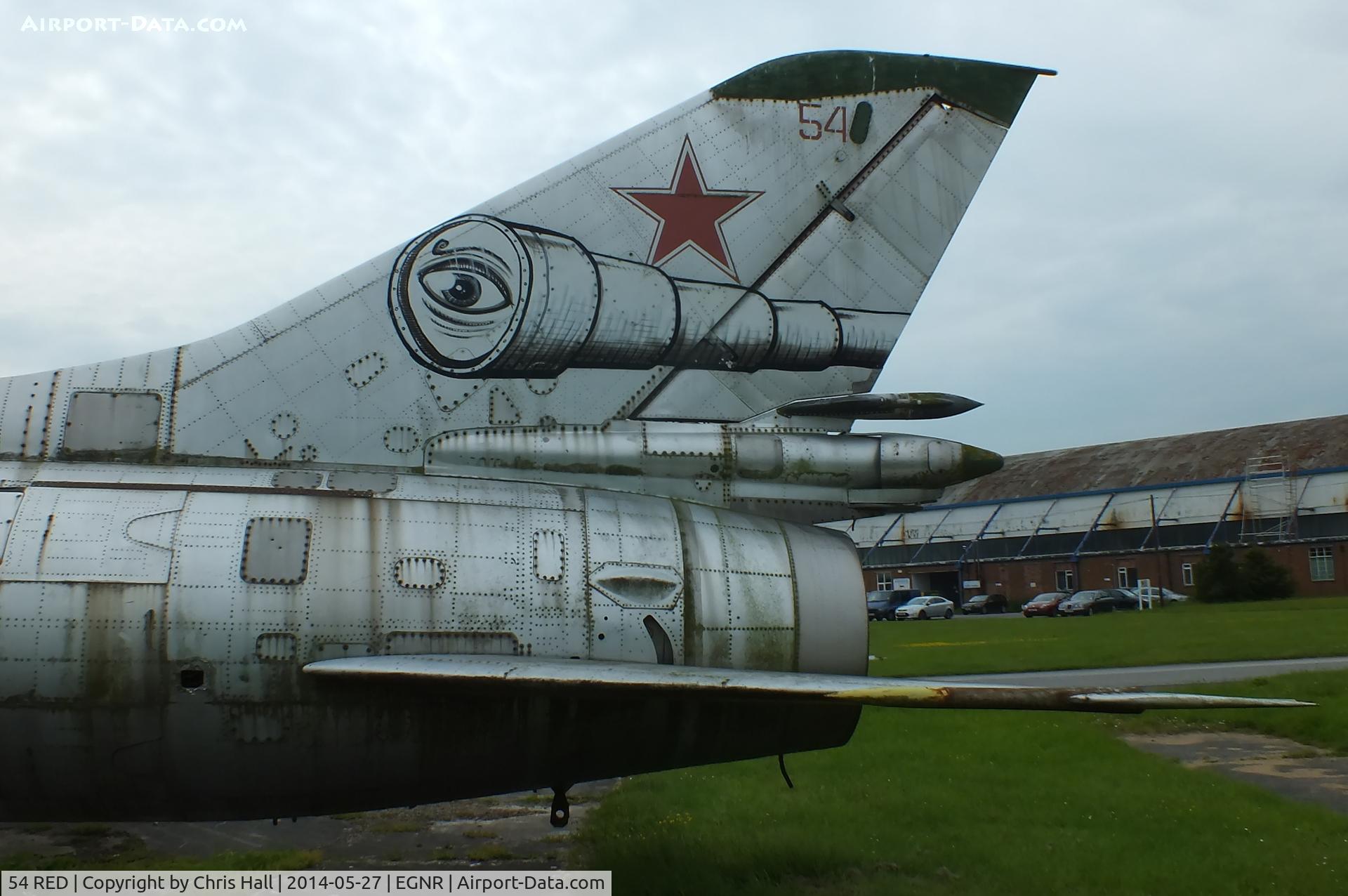 54 RED, Sukhoi Su-17M C/N 69004, close up of the tailart