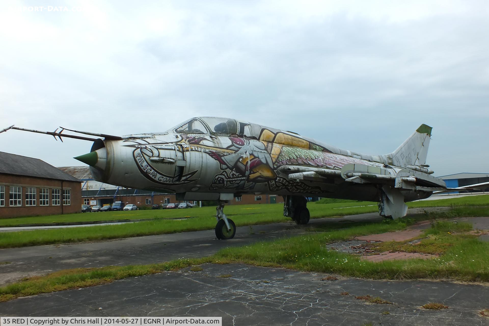 35 RED, Sukhoi Su-17M C/N 25102, slowly rotting away at Hawarden