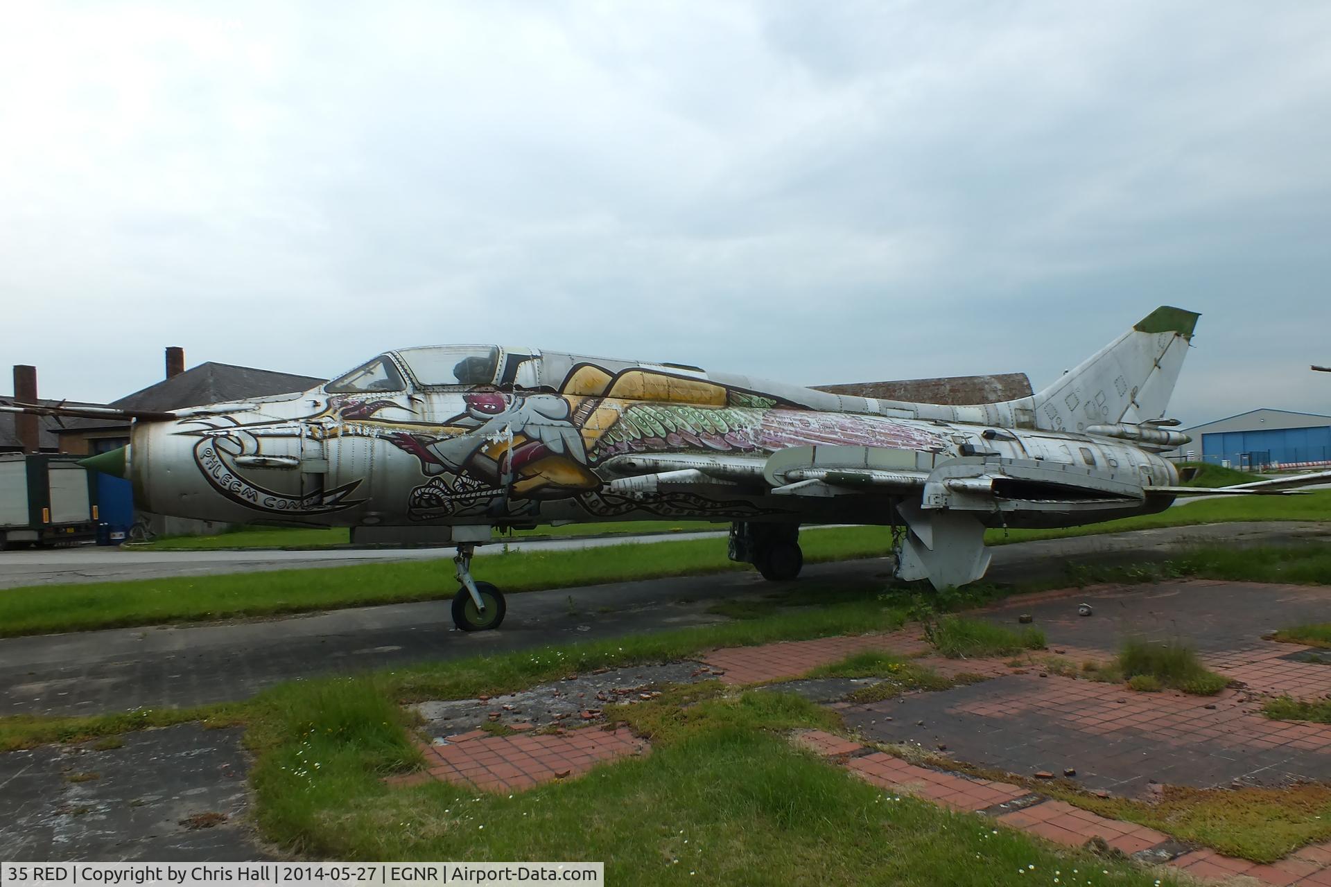 35 RED, Sukhoi Su-17M C/N 25102, stored at Hawarden since 1993