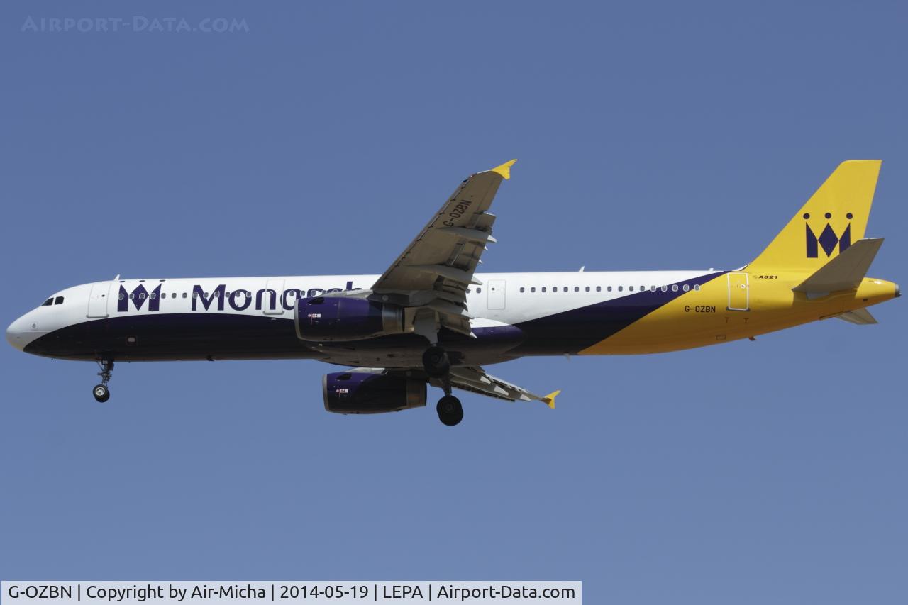 G-OZBN, 1999 Airbus A321-231 C/N 1153, Monarch Airlines