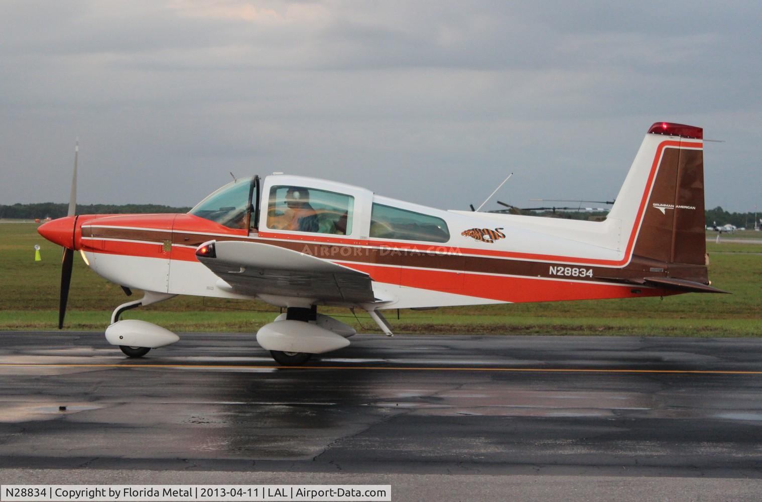 N28834, 1978 Grumman American AA-5B Tiger C/N AA5B0844, Grumman AA-5B at Sun N Fun
