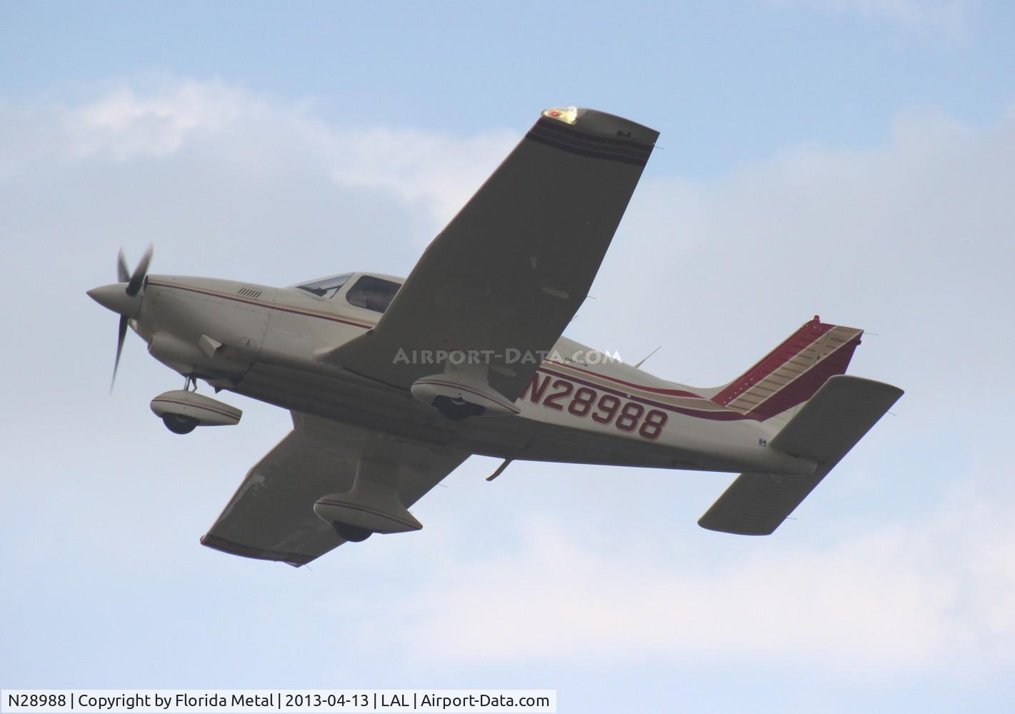 N28988, 1979 Piper PA-28-201T Turbo Dakota C/N 28-7921029, PA-28-201 leaving Sun N Fun