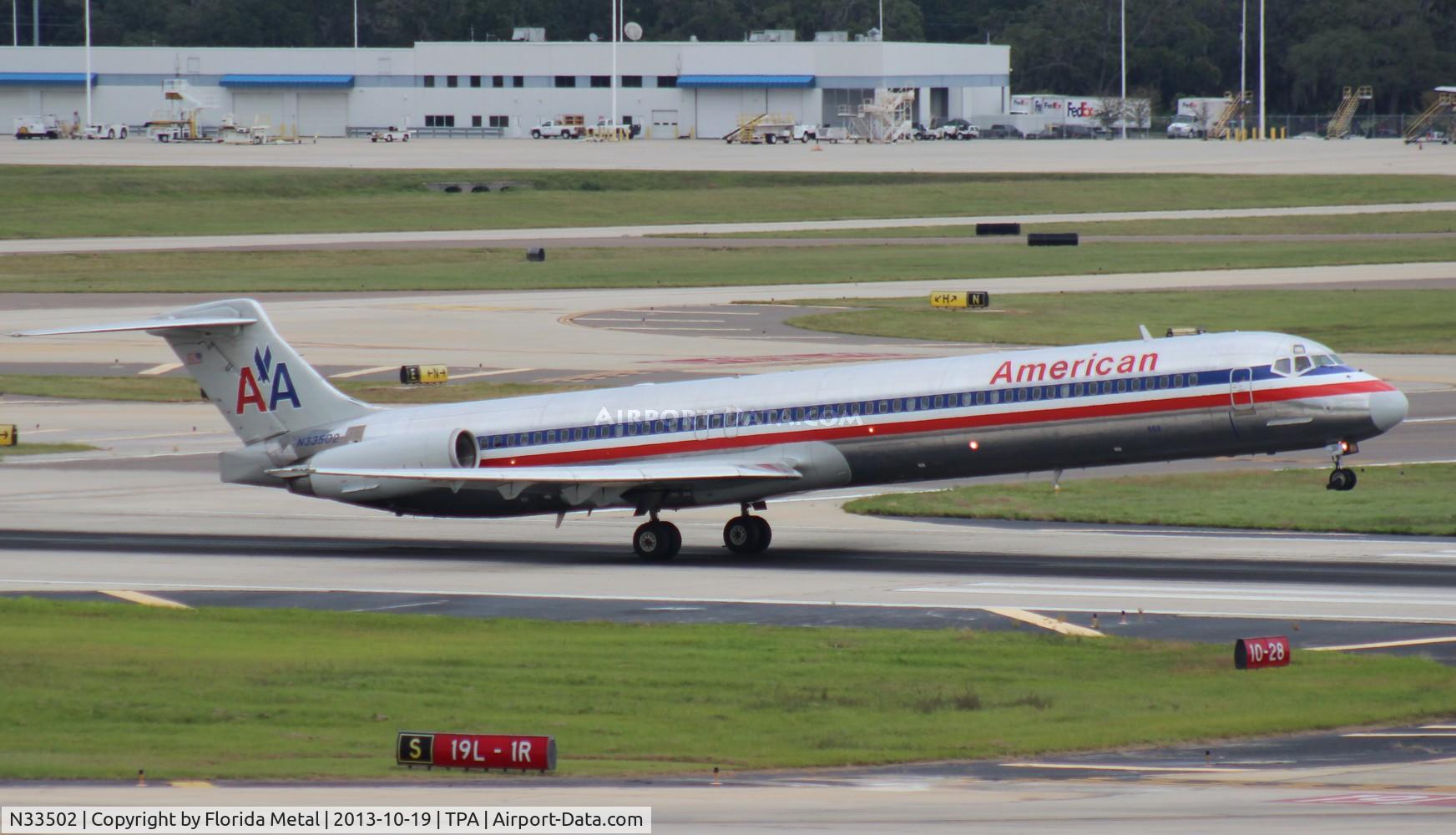 N33502, 1989 McDonnell Douglas MD-82 (DC-9-82) C/N 49739, American MD-82