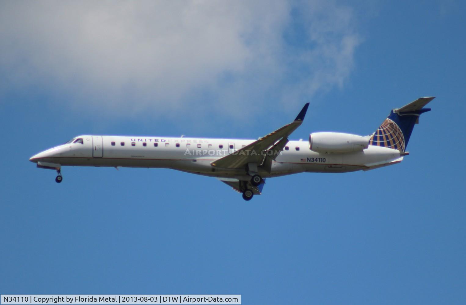 N34110, 2002 Embraer ERJ-145XR (EMB-145XR) C/N 145658, United Express E145XR