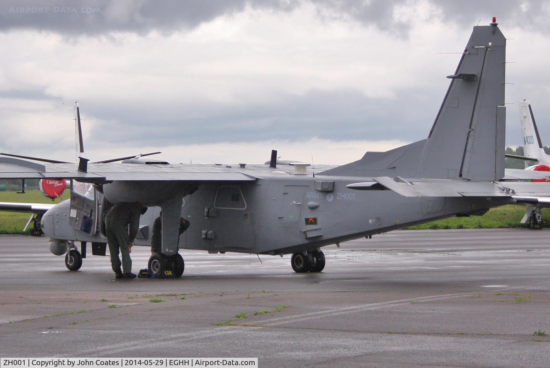 ZH001, Britten-Norman BN-2T-4S Defender AL2 C/N 4015, At Signatures
