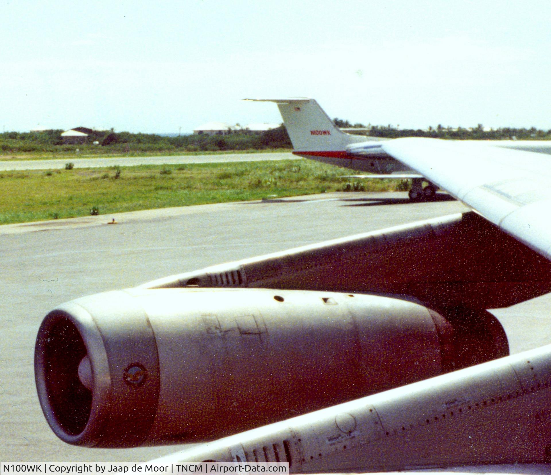 N100WK, 1969 Grumman G-1159 Gulfstream II C/N 77, N100WK, now a Glasair, but Gulfstream before, which had 2 more regi's
Question:
What might be the reason for a change of N-registration of the Gulfstream, while it remains in service?
I was driving  DC 8 at the time; the question rose only just now.
