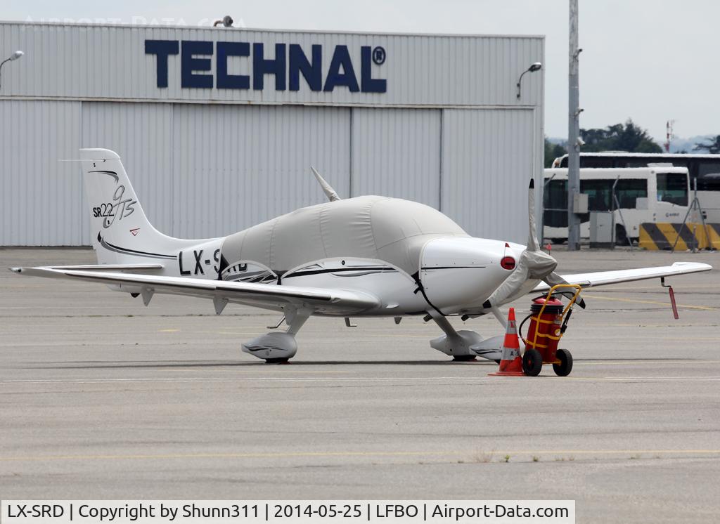 LX-SRD, 2006 Cirrus SR22 GTS C/N 1759, Parked at the General Aviation area...