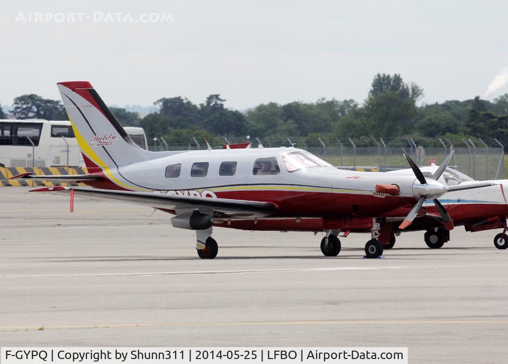F-GYPQ, Piper PA-46-350P Malibu Mirage C/N 4622013, Parked at the General Aviation area...