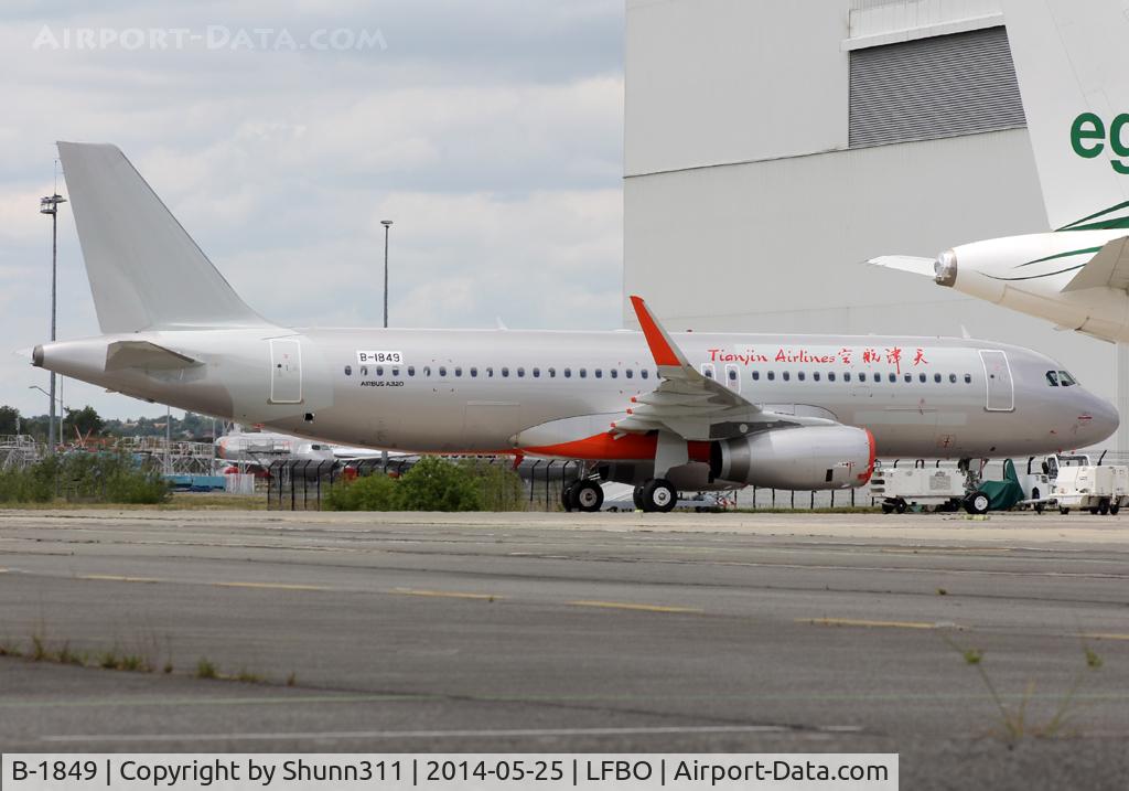 B-1849, 2013 Airbus A320-232 C/N 5894, Ex. F-WHUI with Jetstar Australia and now for Tianjin Airlines
