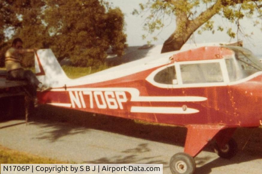 N1706P, Piper PA-22-150 C/N 22-2493, The once proud owner before the engine let go soon after purchase of the TriPacer 06P.