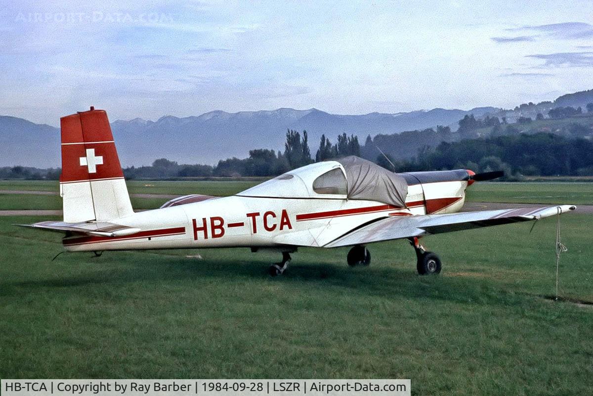 HB-TCA, 1960 Orlican L-40 Meta Sokol C/N 150410, Orlican L-40 Meta-Sokol [150140] Altenrhein~HB 28/09/1984
