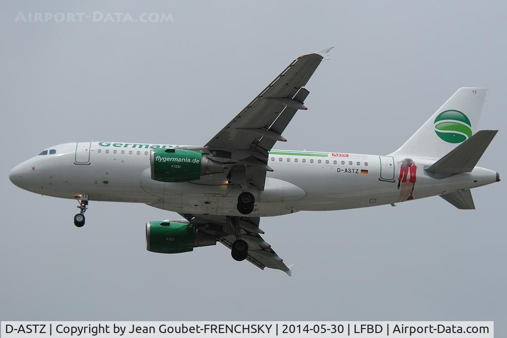D-ASTZ, 2007 Airbus A319-112 C/N 3019, Germania ST3435 from Palerme.