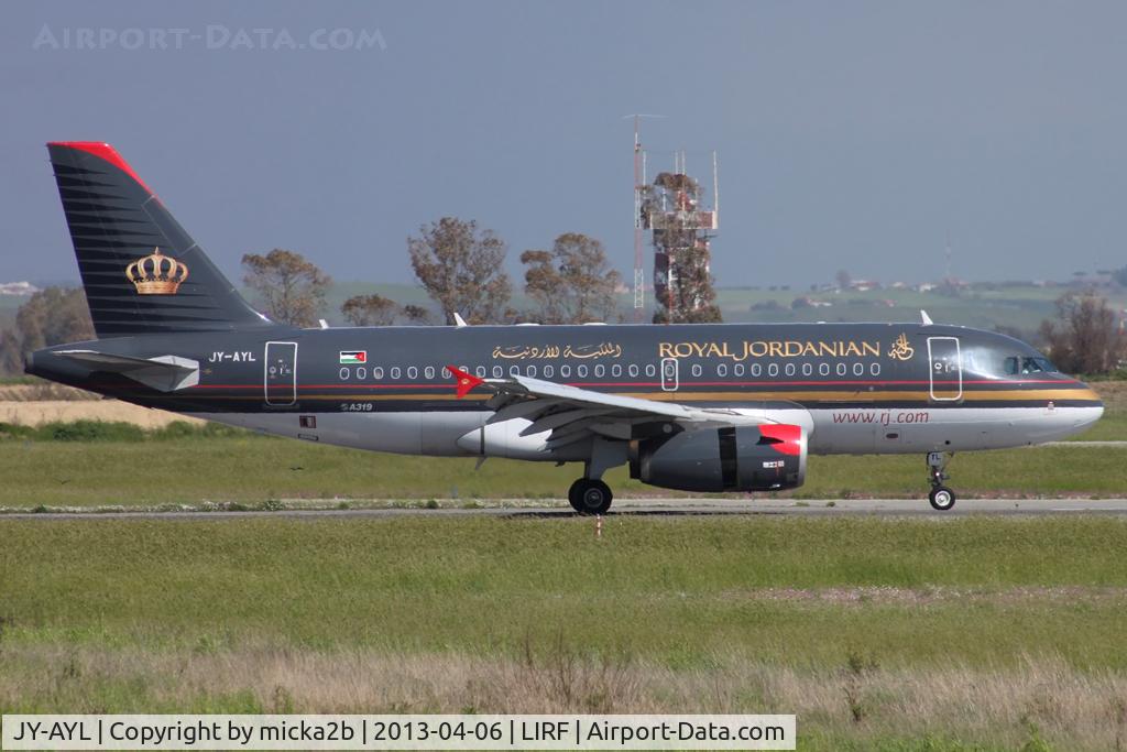 JY-AYL, 2008 Airbus A319-132 C/N 3428, Taxiing