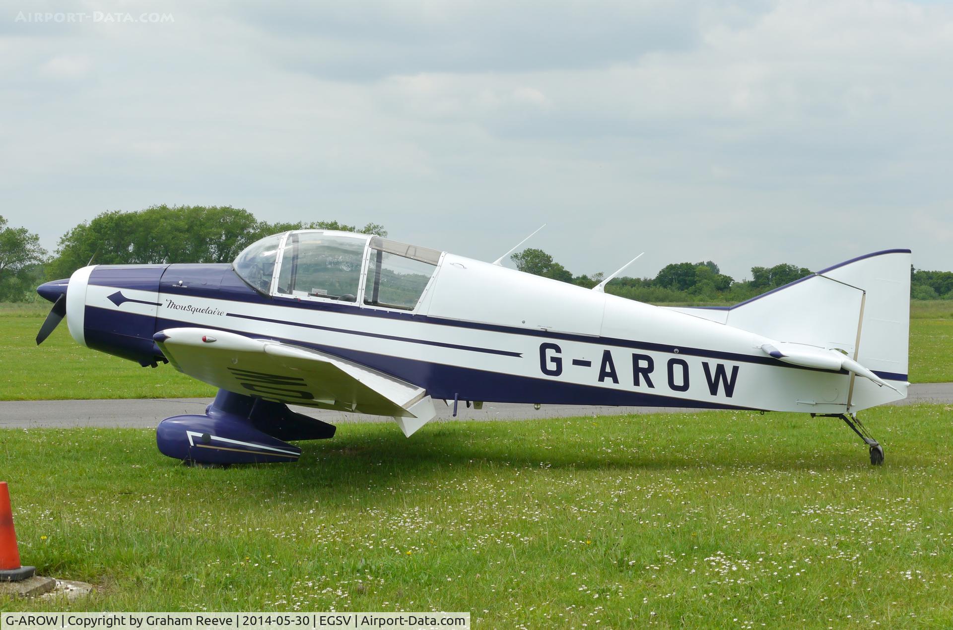 G-AROW, 1961 Jodel D-140B Mousequetaire II C/N 71, Parked at Old Buckenham.