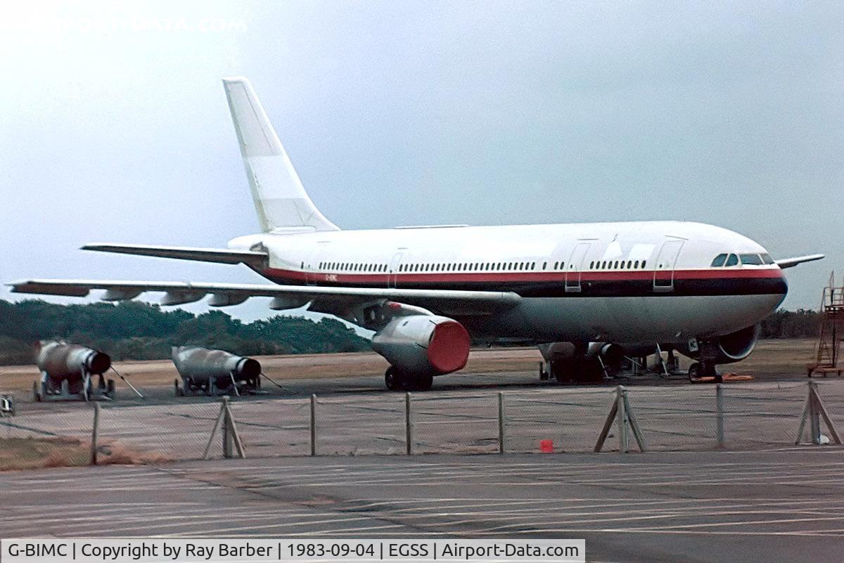 G-BIMC, 1981 Airbus A300B4-203 C/N 144, Airbus A300B4-203 [144] (Laker Airways) Stansted~G 04/09/1983. From a slide.