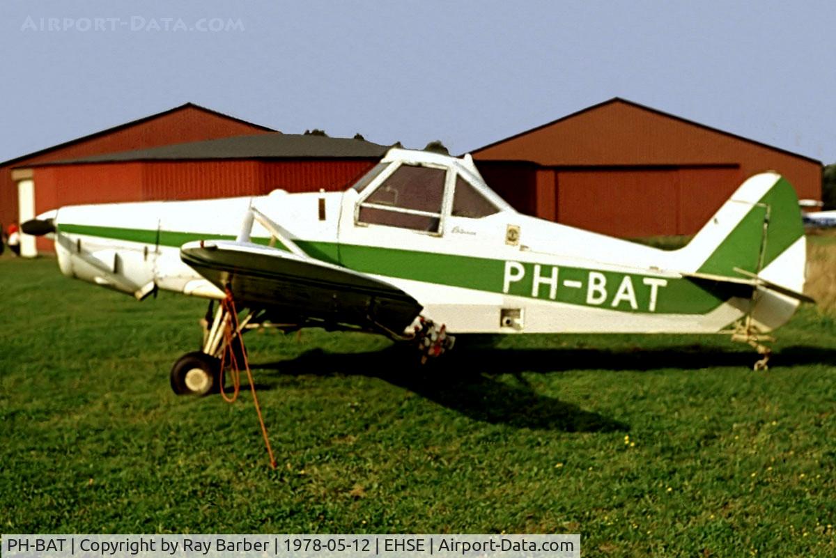 PH-BAT, 1965 Piper PA-25-235 Pawnee C/N 25-4952, Piper PA-25-235 Pawnee C [25-4952] Hoven-Seppe~PH 12/05/1978. From a slide.