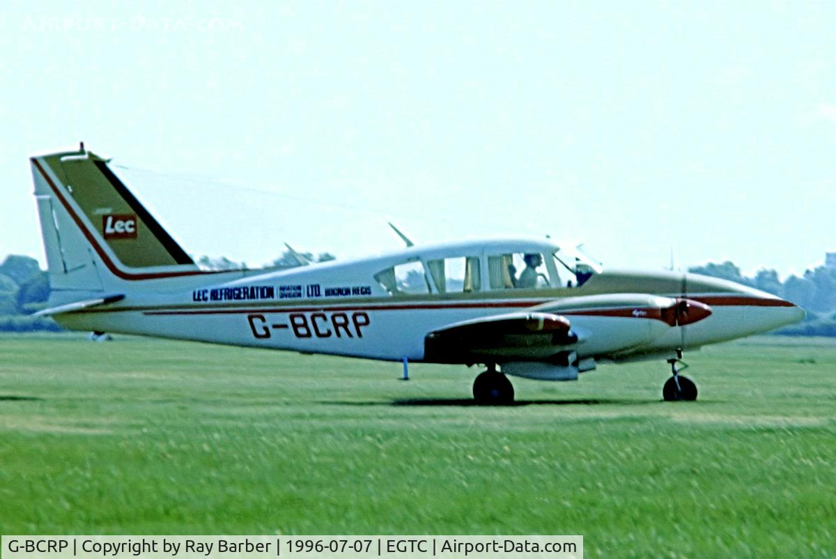 G-BCRP, 1973 Piper PA-E23-250 Aztec C/N 27-7305082, Piper PA-23-250 Aztec E [27-7305082] (LEC Refrigeration) Cranfield~G 07/07/1996
