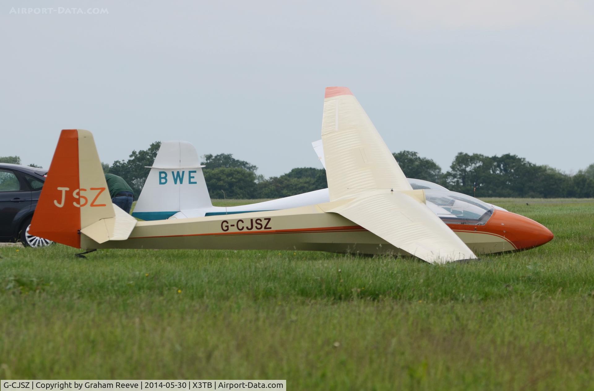 G-CJSZ, 1975 Schleicher ASK-18 C/N 18012, Parked at Tibenham.