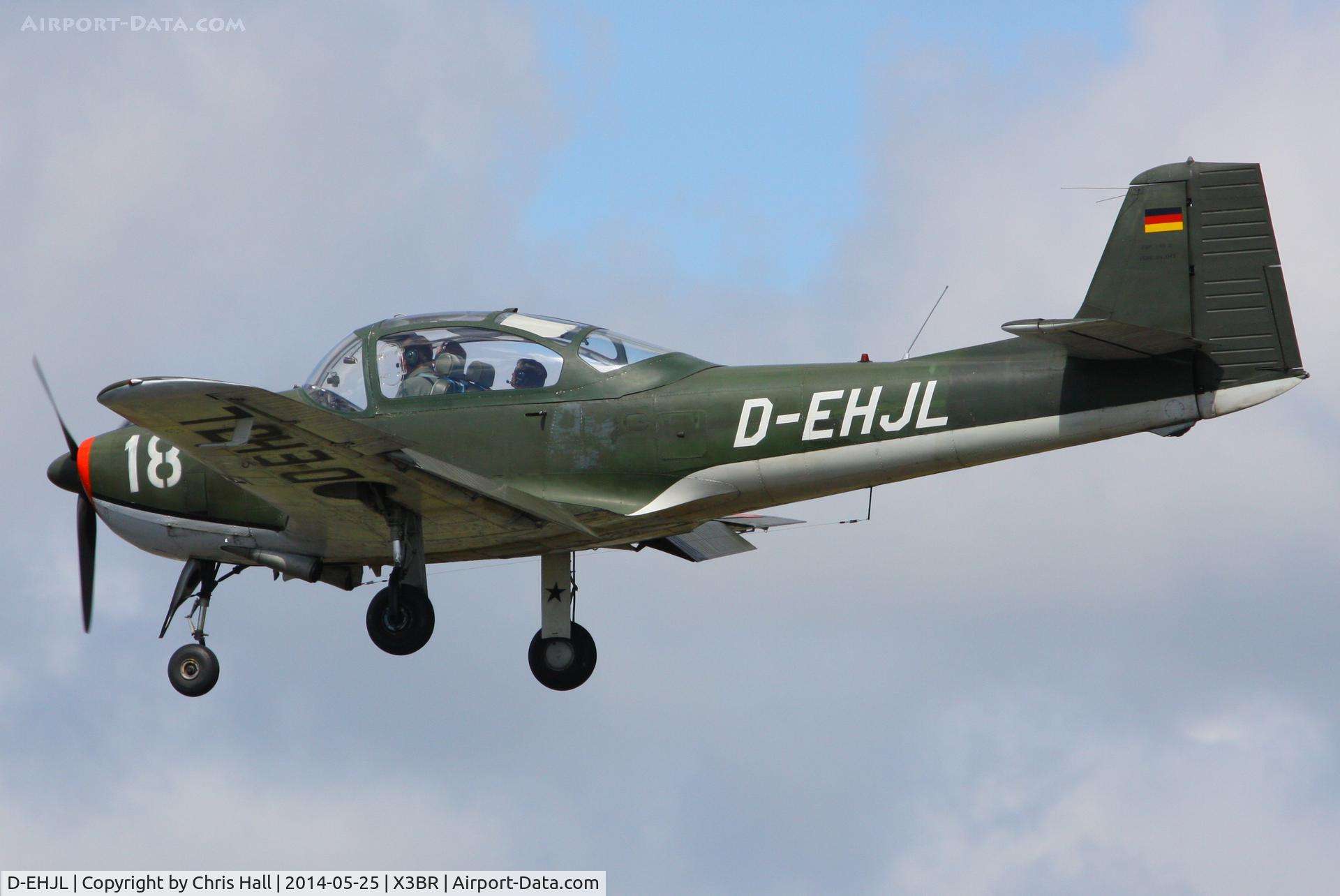 D-EHJL, Focke-Wulf FWP-149D C/N 45, visitor at the Cold War Jets Open Day 2014