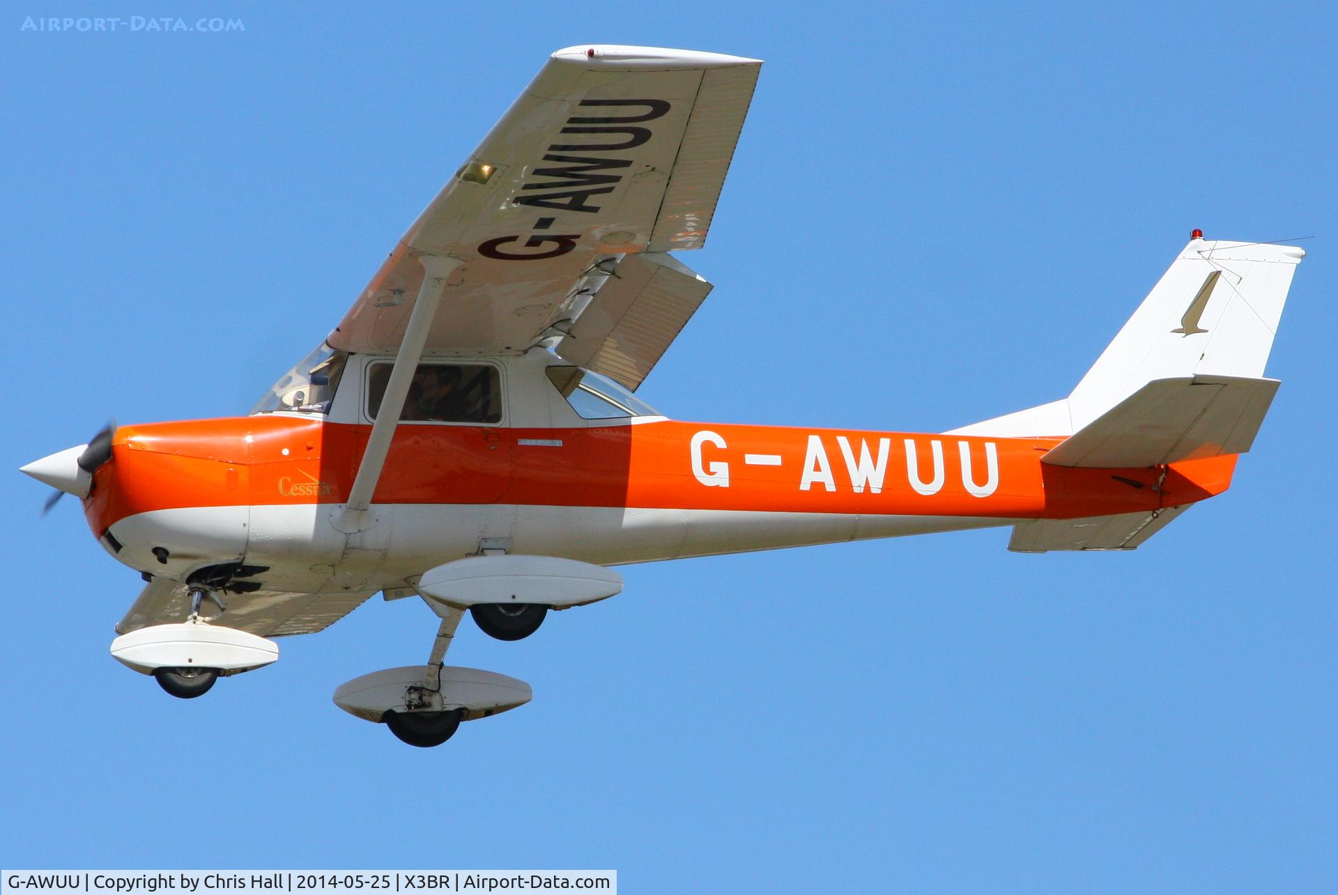 G-AWUU, 1968 Reims Cessna F150J C/N 0408, visitor at the Cold War Jets Open Day 2014