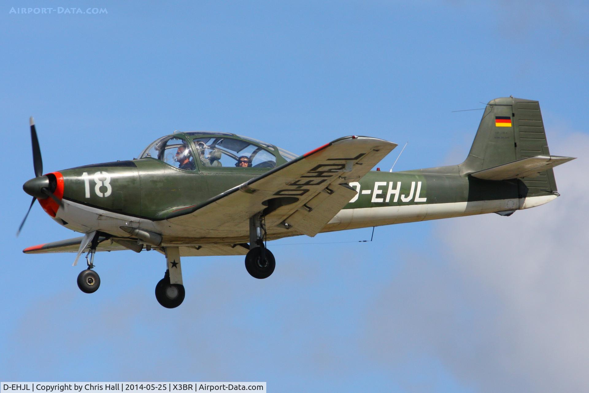 D-EHJL, Focke-Wulf FWP-149D C/N 45, visitor at the Cold War Jets Open Day 2014