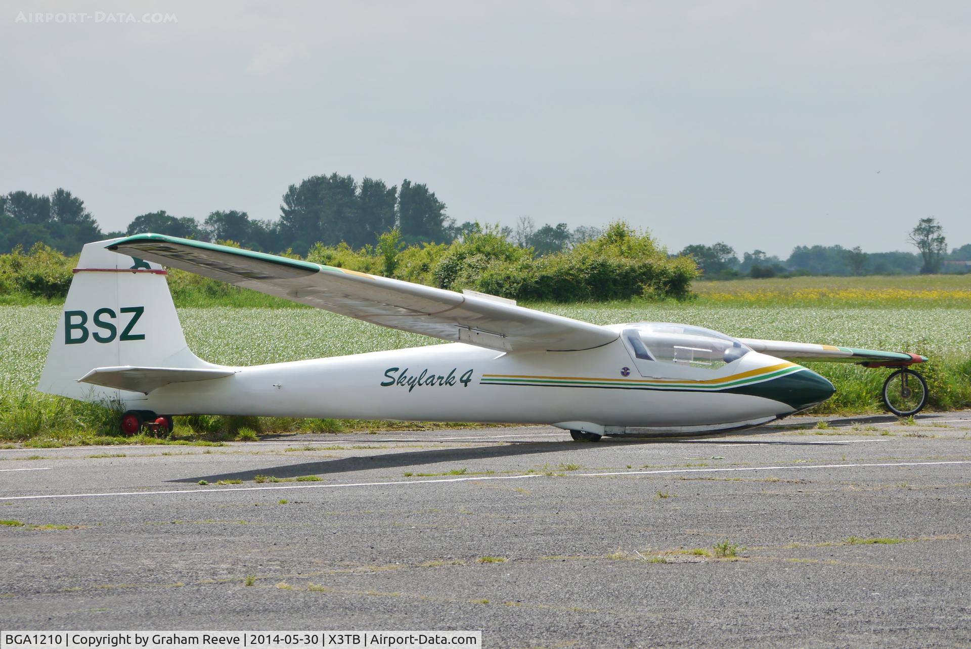 BGA1210, Slingsby T.50 Skylark 4 C/N 1460, Parked at Tibenham.