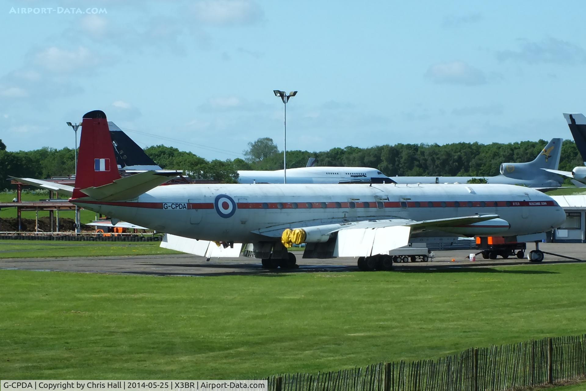 G-CPDA, 1963 De Havilland DH.106 Comet 4C C/N 6473, sadly the Comet did not make a taxyrun due to a problem with its ground starter