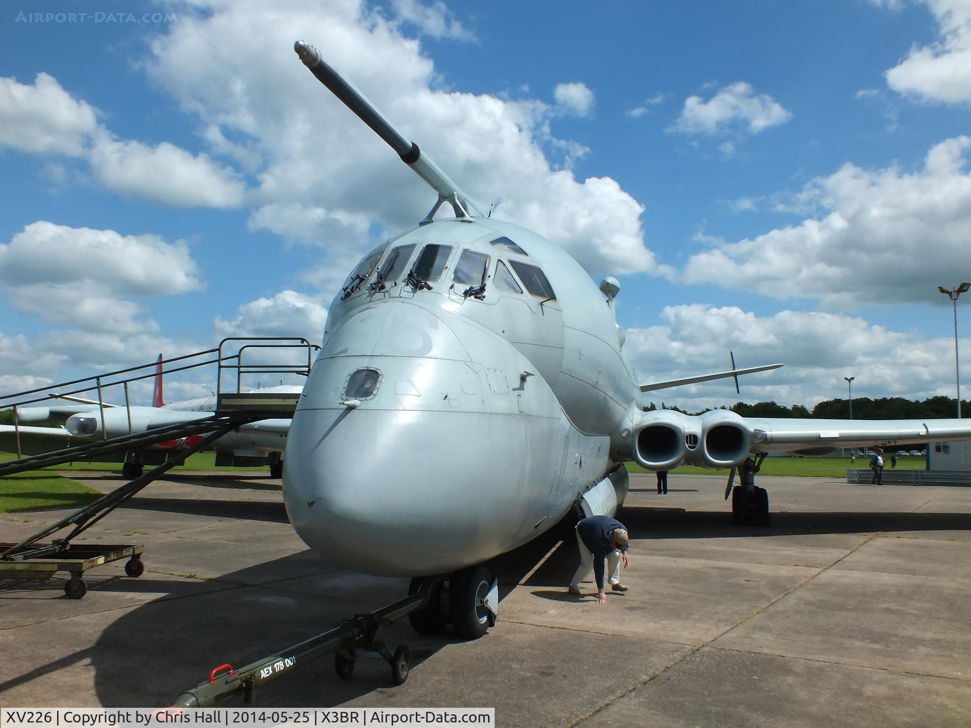 XV226, 1968 Hawker Siddeley Nimrod MR.2 C/N 8001, parked after its fast taxy run
