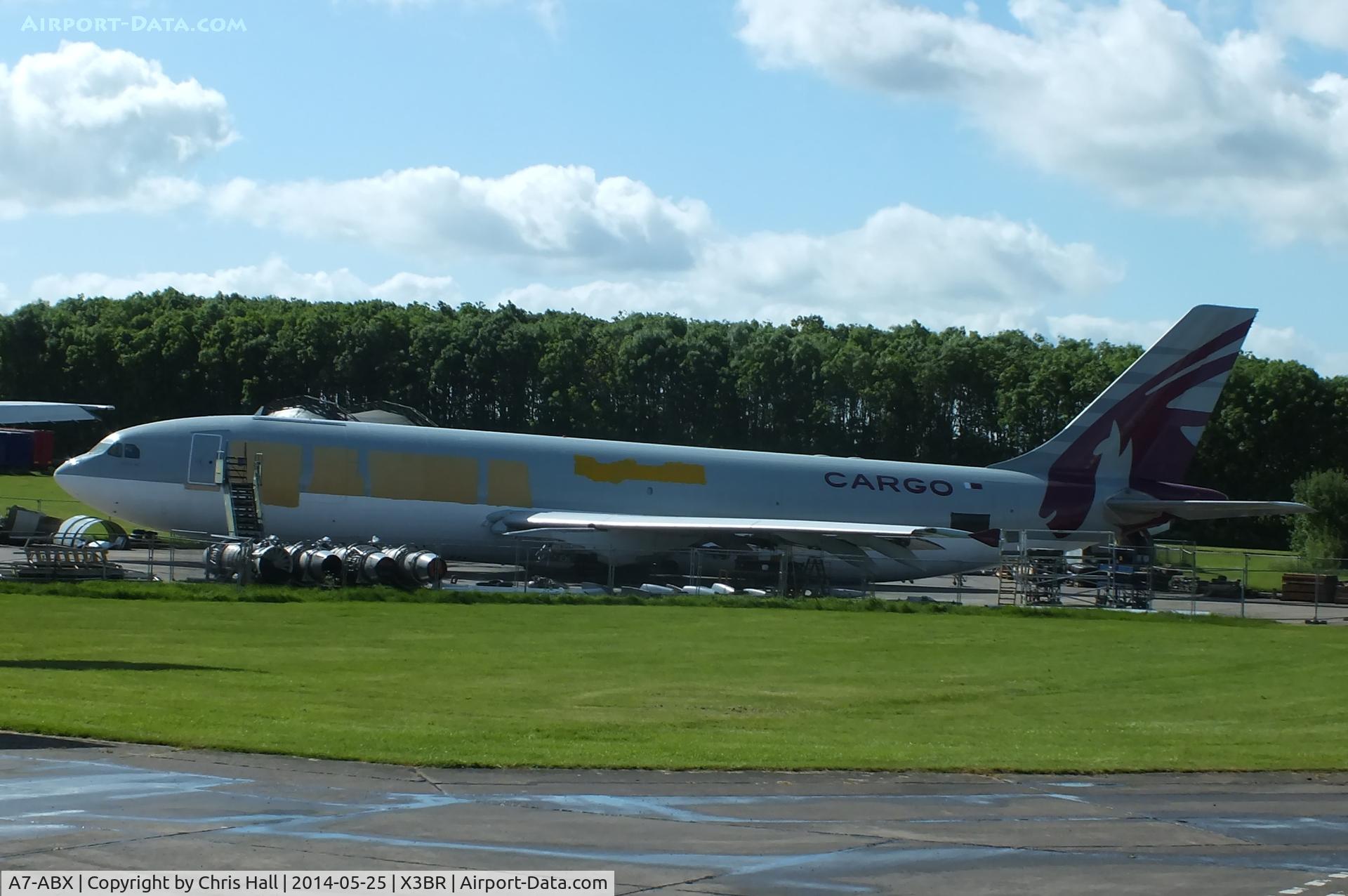 A7-ABX, 1990 Airbus A300B4-622R C/N 554, inthe srapping area at Bruntingthorpe