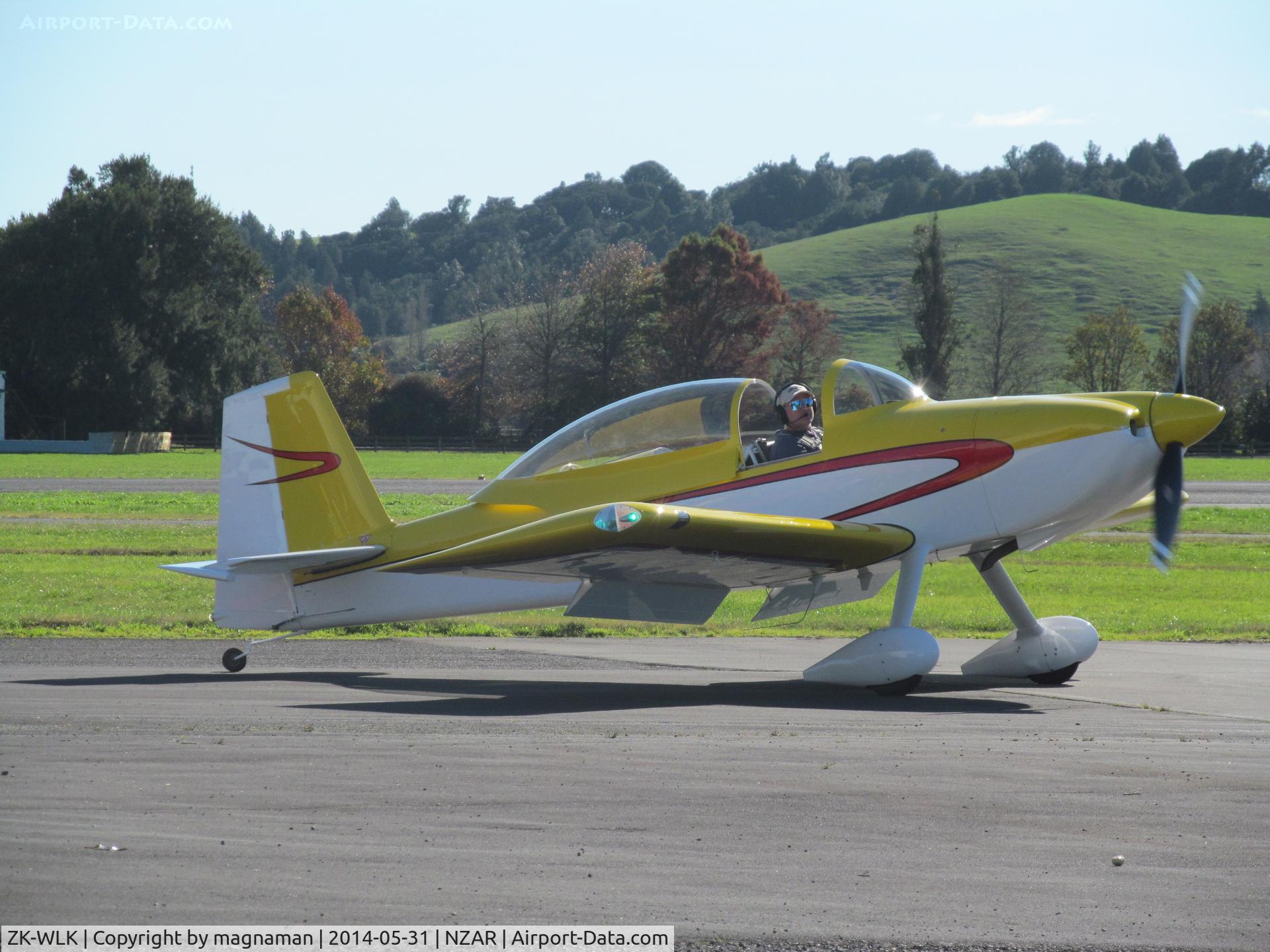 ZK-WLK, Vans RV-8 C/N 83304, just landed