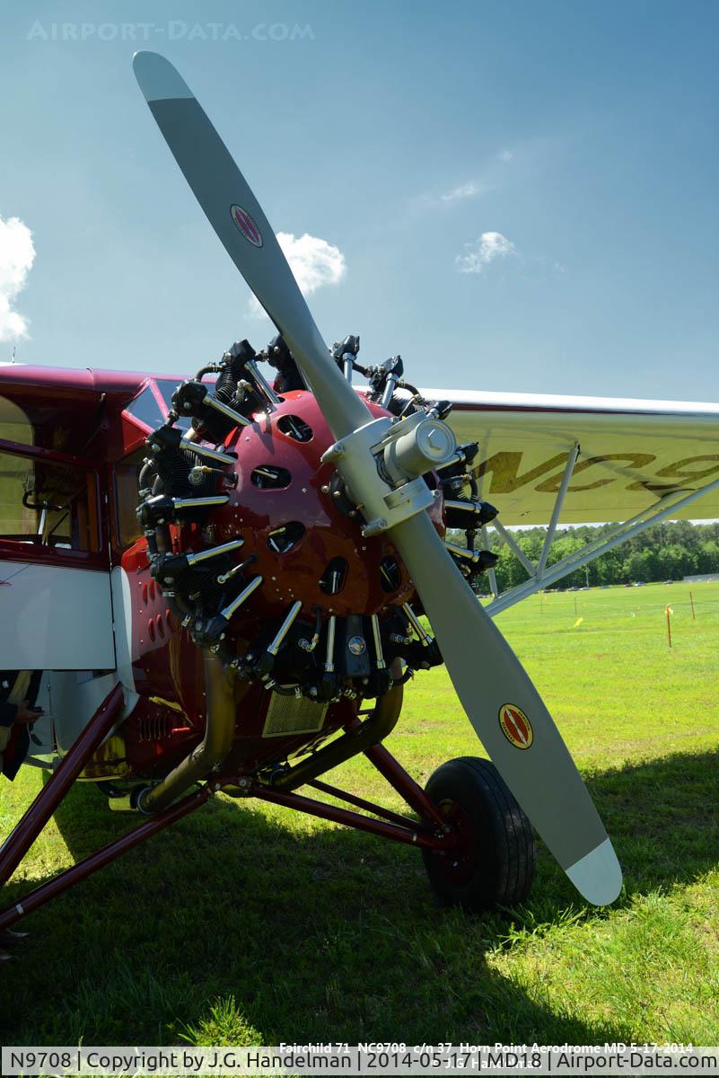 N9708, Fairchild 71 C/N 37, Engine image of restored 1929 Fairchild 71.