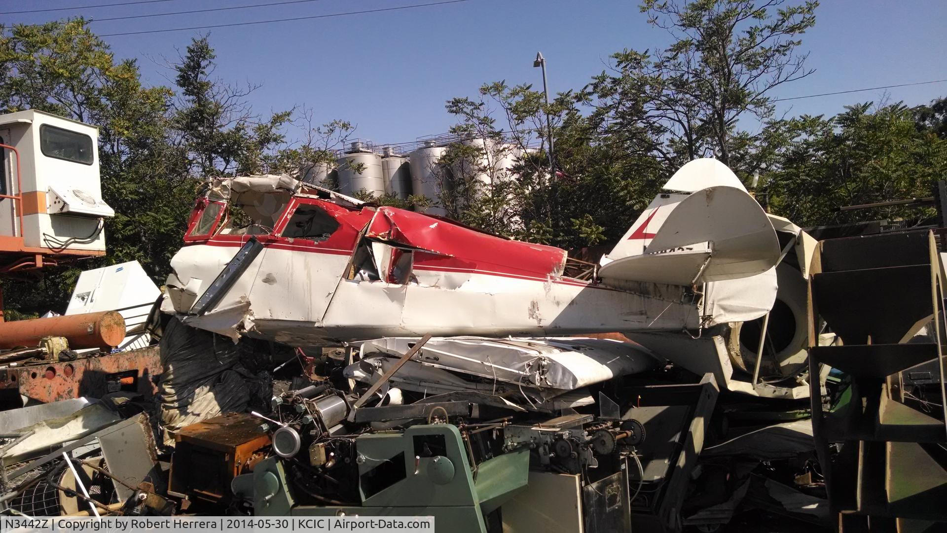 N3442Z, 1960 Piper PA-22-160 Tri Pacer C/N 22-7361, it's always sad to see them in their final resting place