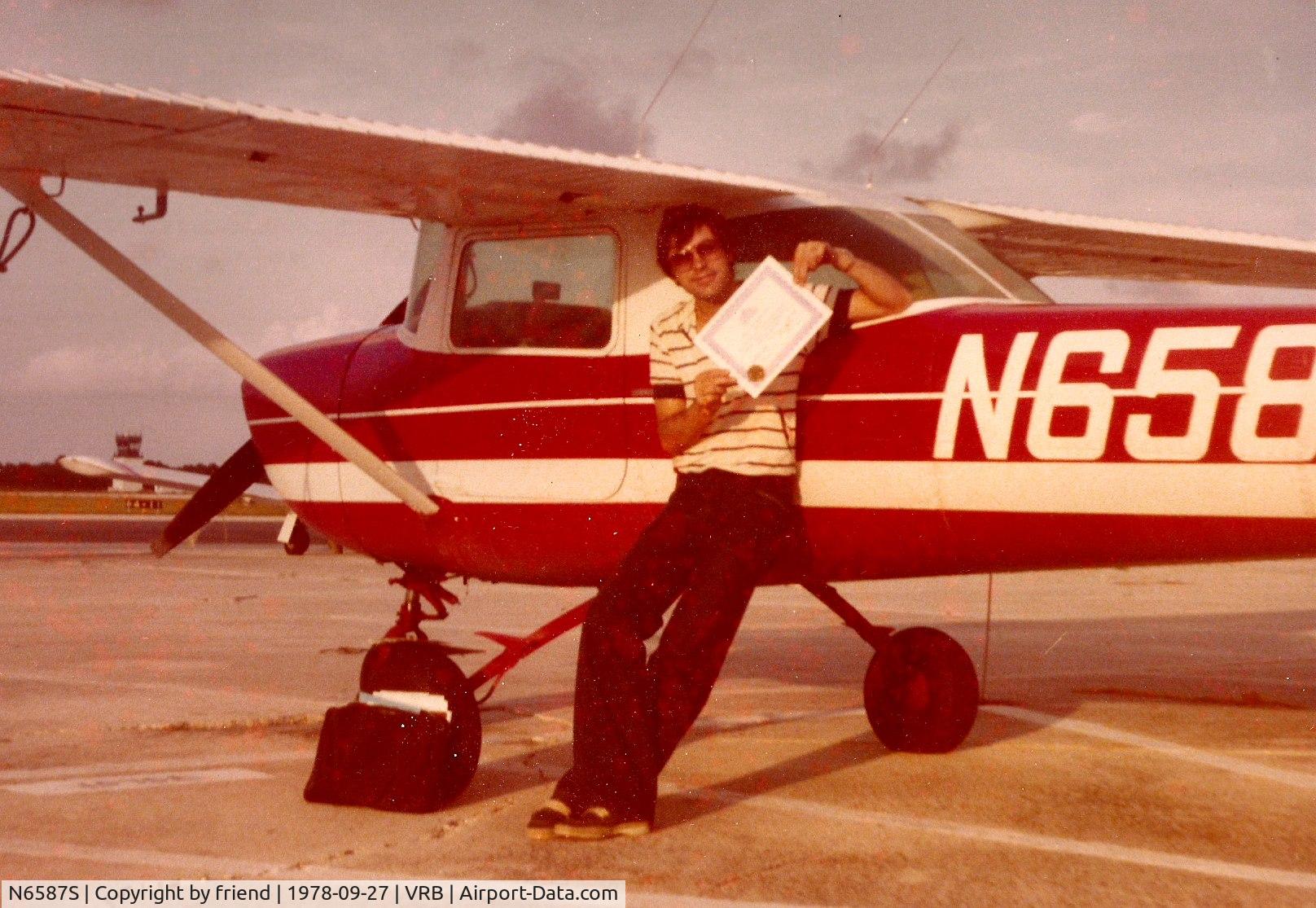 N6587S, Cessna 150H C/N 15067387, Johnnie McCoy - I Took my training and check flight in this little plane in Vero Beach, Florida - 1978