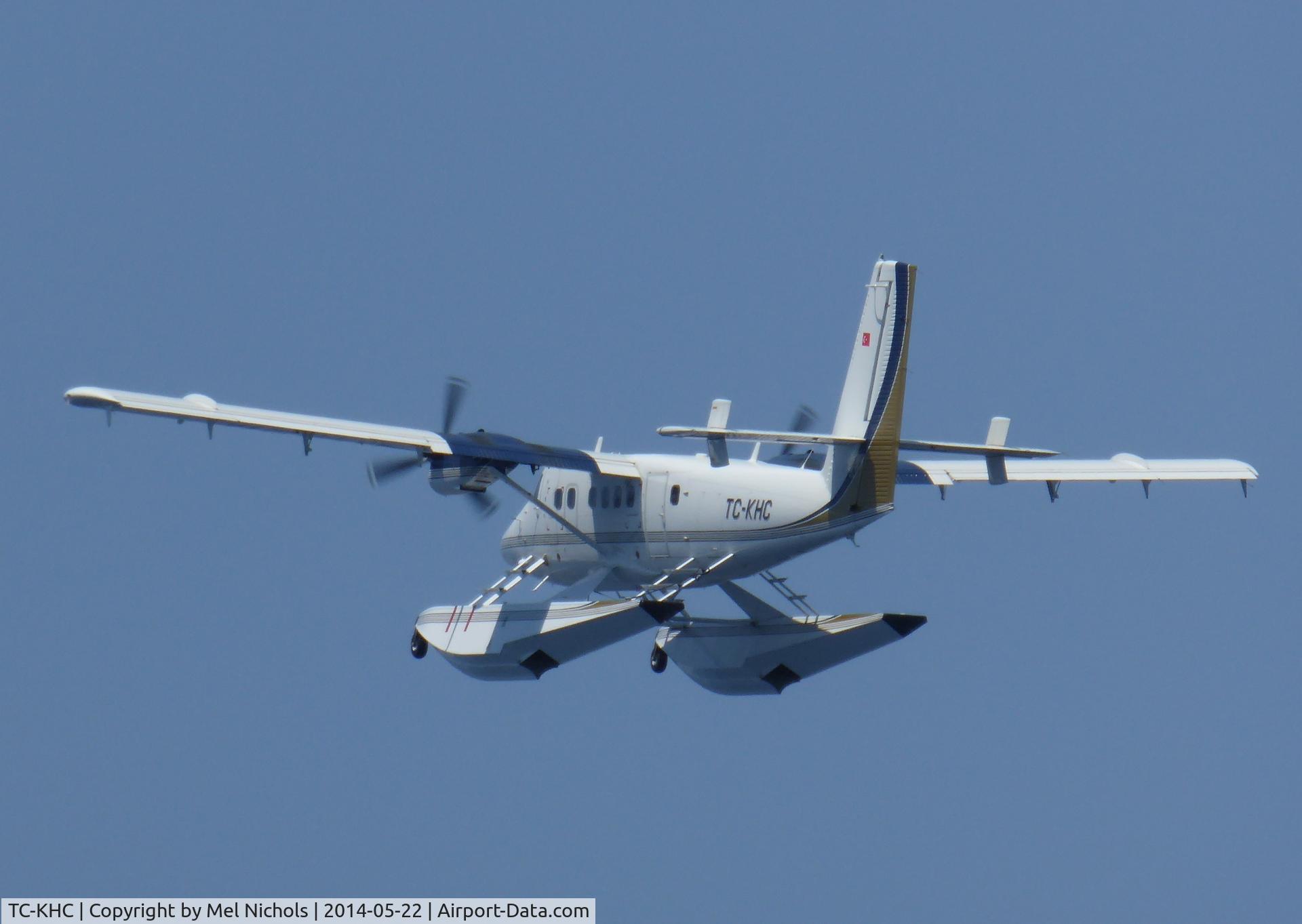 TC-KHC, 2012 Viking DHC-6-400 Twin Otter C/N 857, Over Hisaronu Limani, turkey