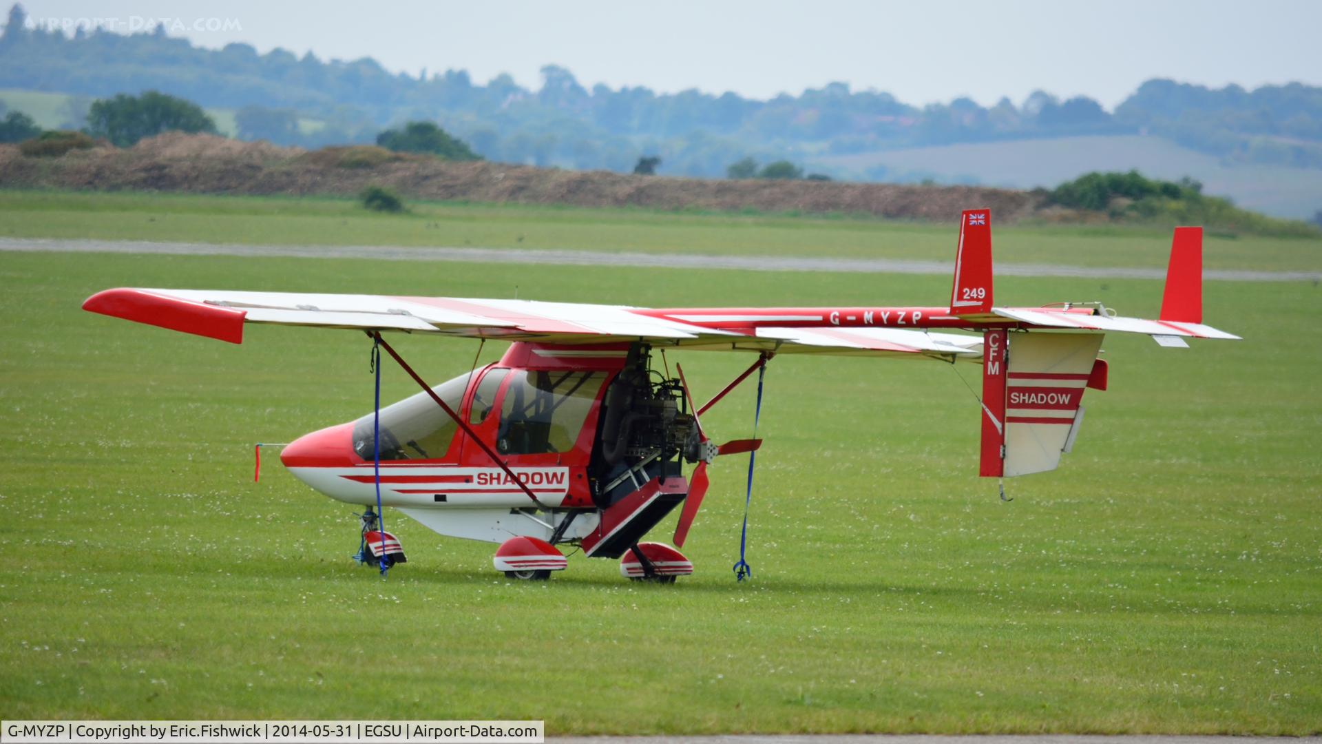 G-MYZP, 1995 CFM Shadow Series DD C/N PFA 161-12914, 1. G-MYZP visiting Duxford Airfield.