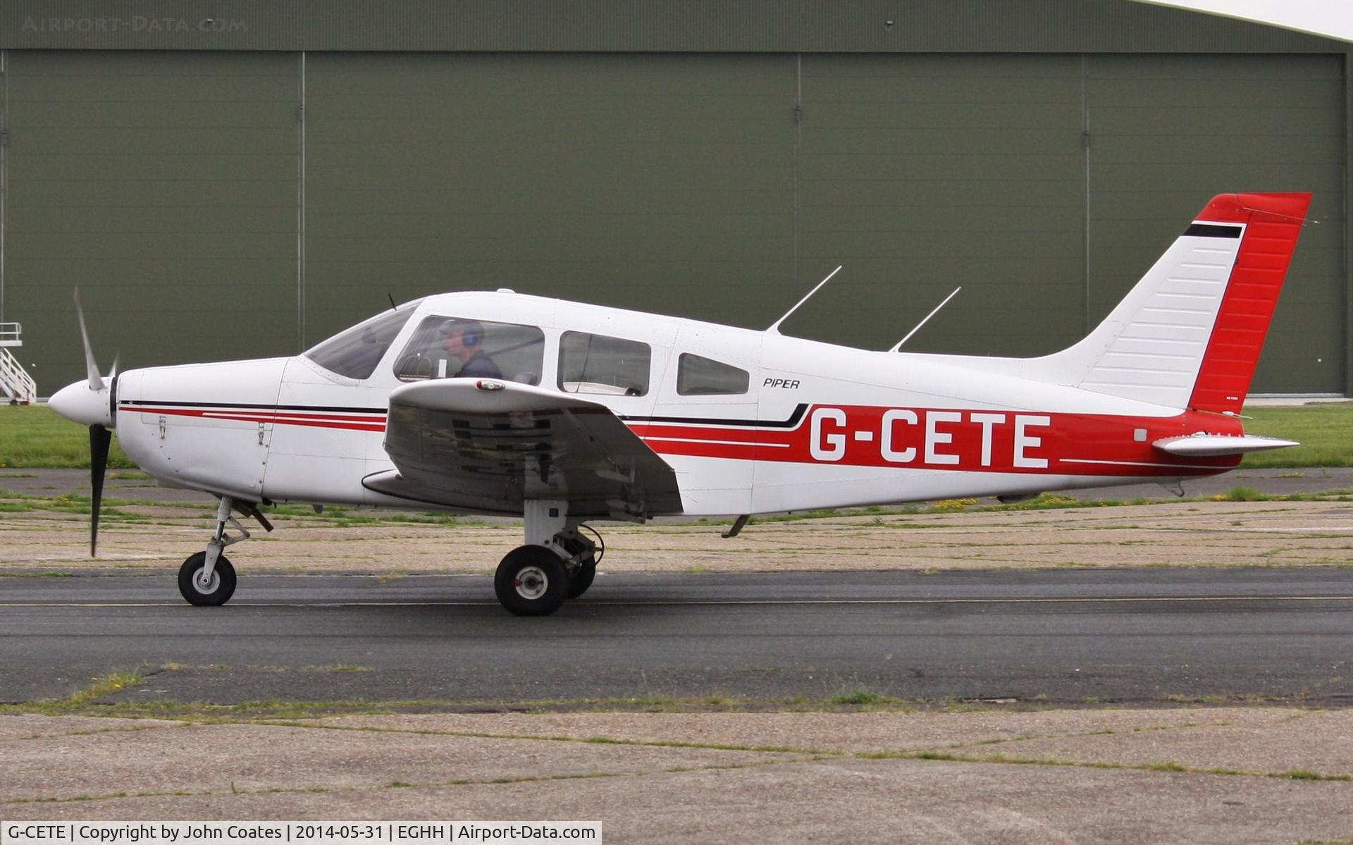G-CETE, 2000 Piper PA-28-161 Cherokee Warrior III C/N 2842079, ex Cabair resident taxiing