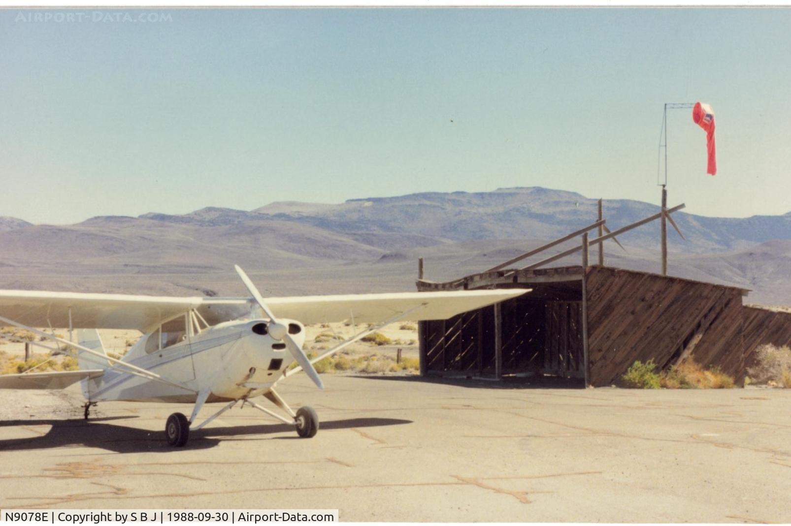 N9078E, 1946 Aeronca 11AC Chief C/N 11AC-710, 78E-  Made a quick stop at Eagleville airport (now closed ) in NE Calif. 78E flew over 10 hours this day. It was a long day! Easy to understand (headache around hour 8) how the term airknocker came about.