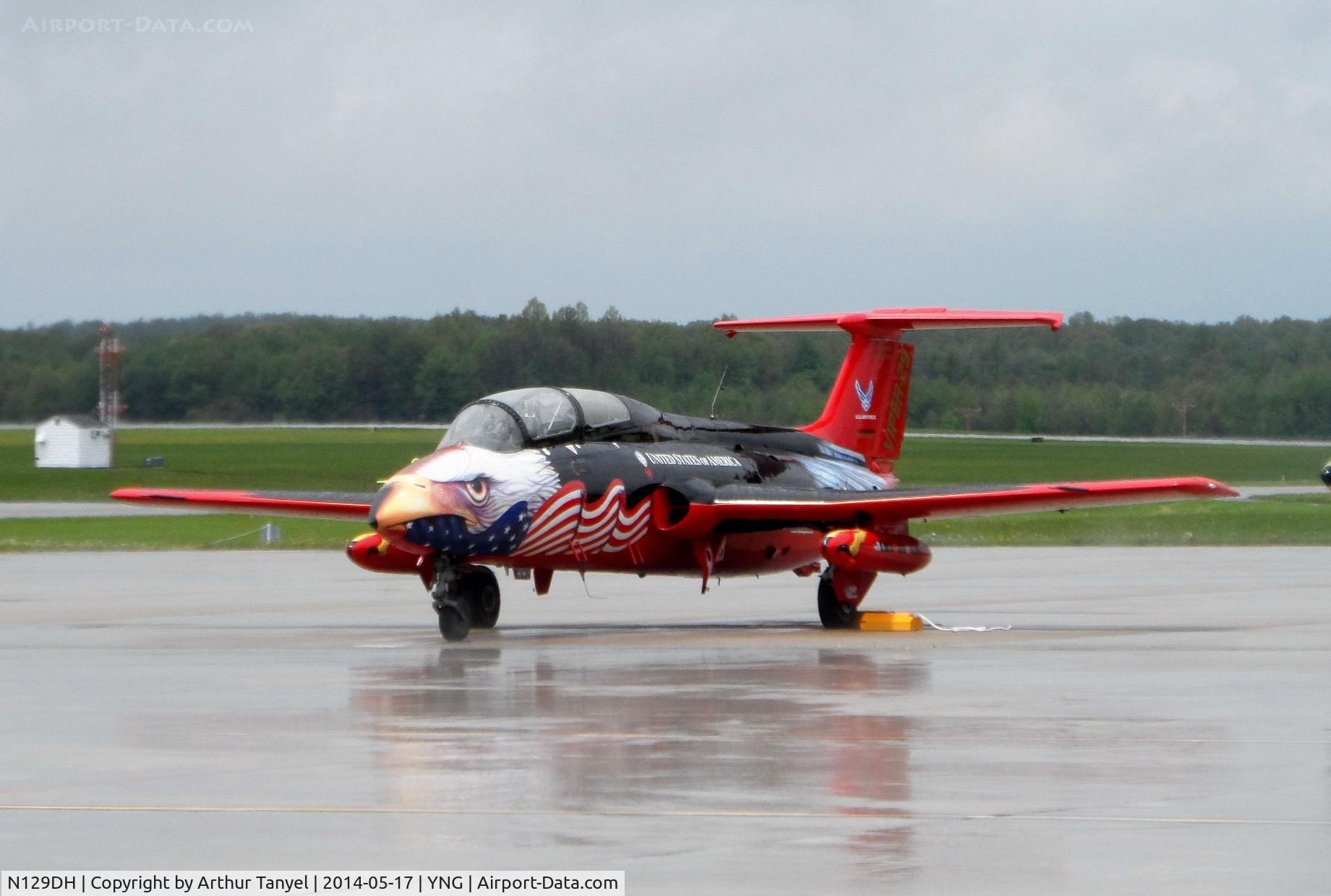 N129DH, 1965 Aero L-29 Delfin C/N 591324, Before performing @ the Youngstown Airshow
