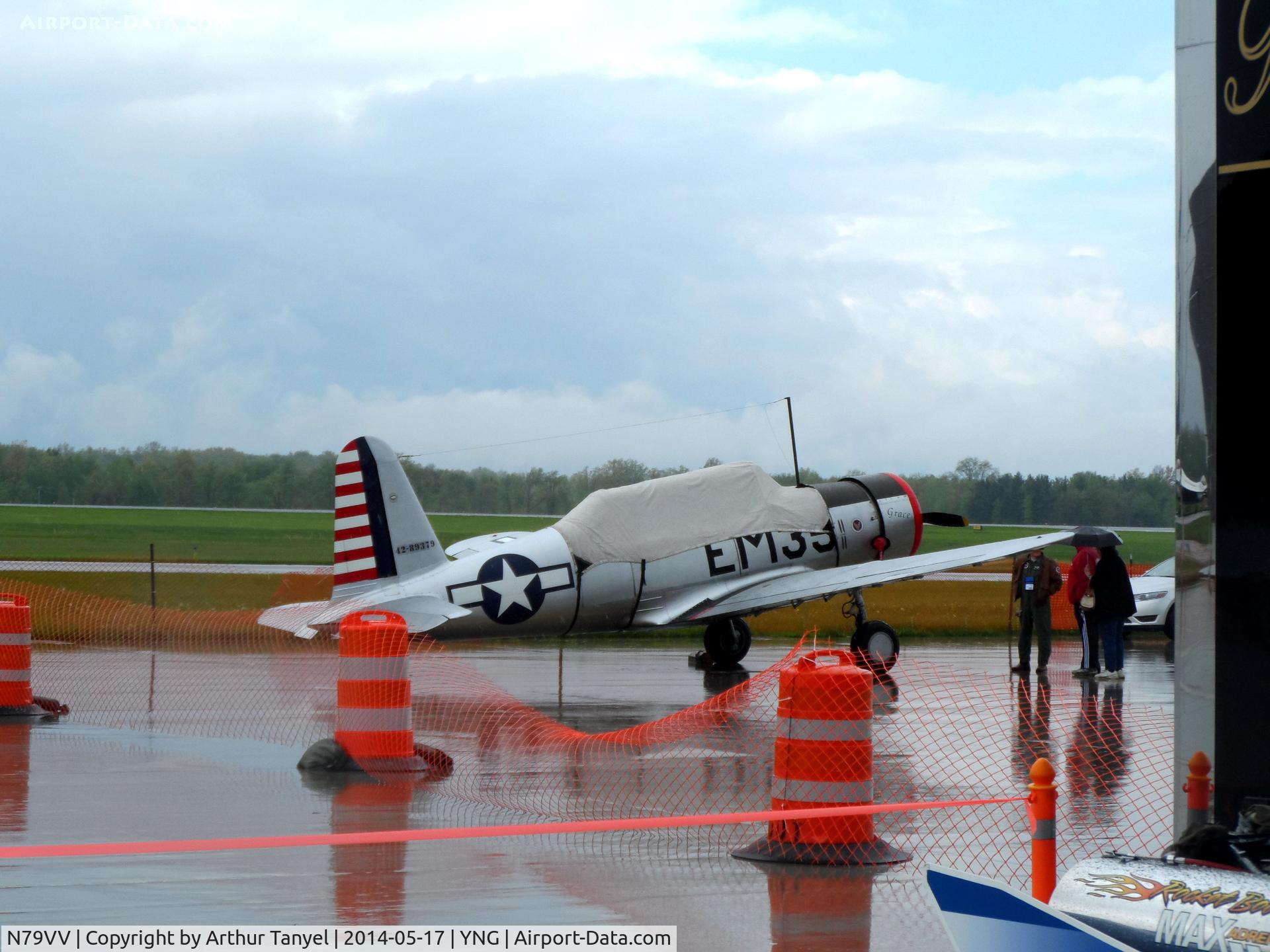 N79VV, 1942 Consolidated Vultee BT-13A C/N 11756, On display @ the Youngstown Airshow