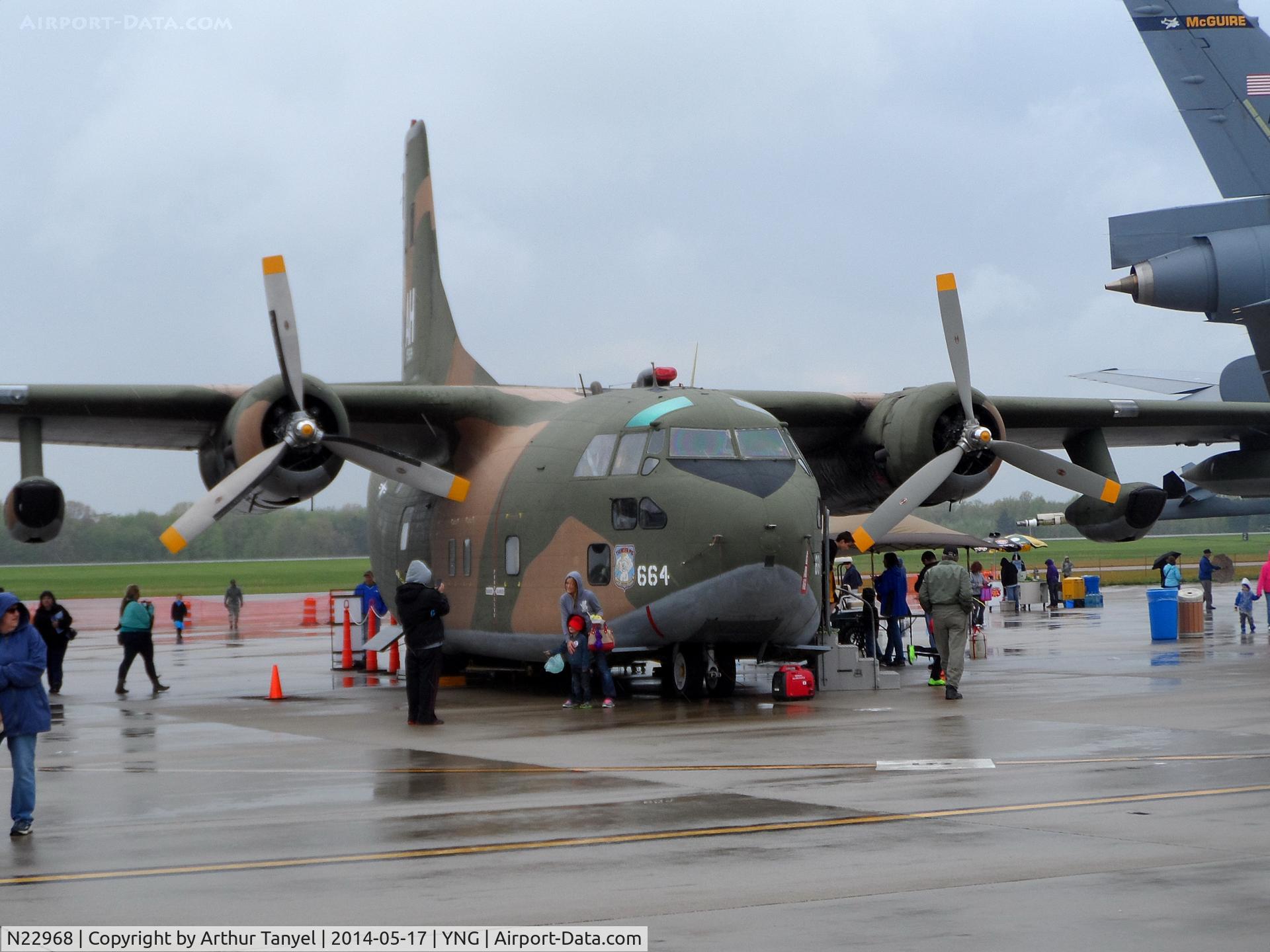 N22968, 1954 Fairchild C-123K Provider C/N 20113, On display @ the Youngstown Airshow