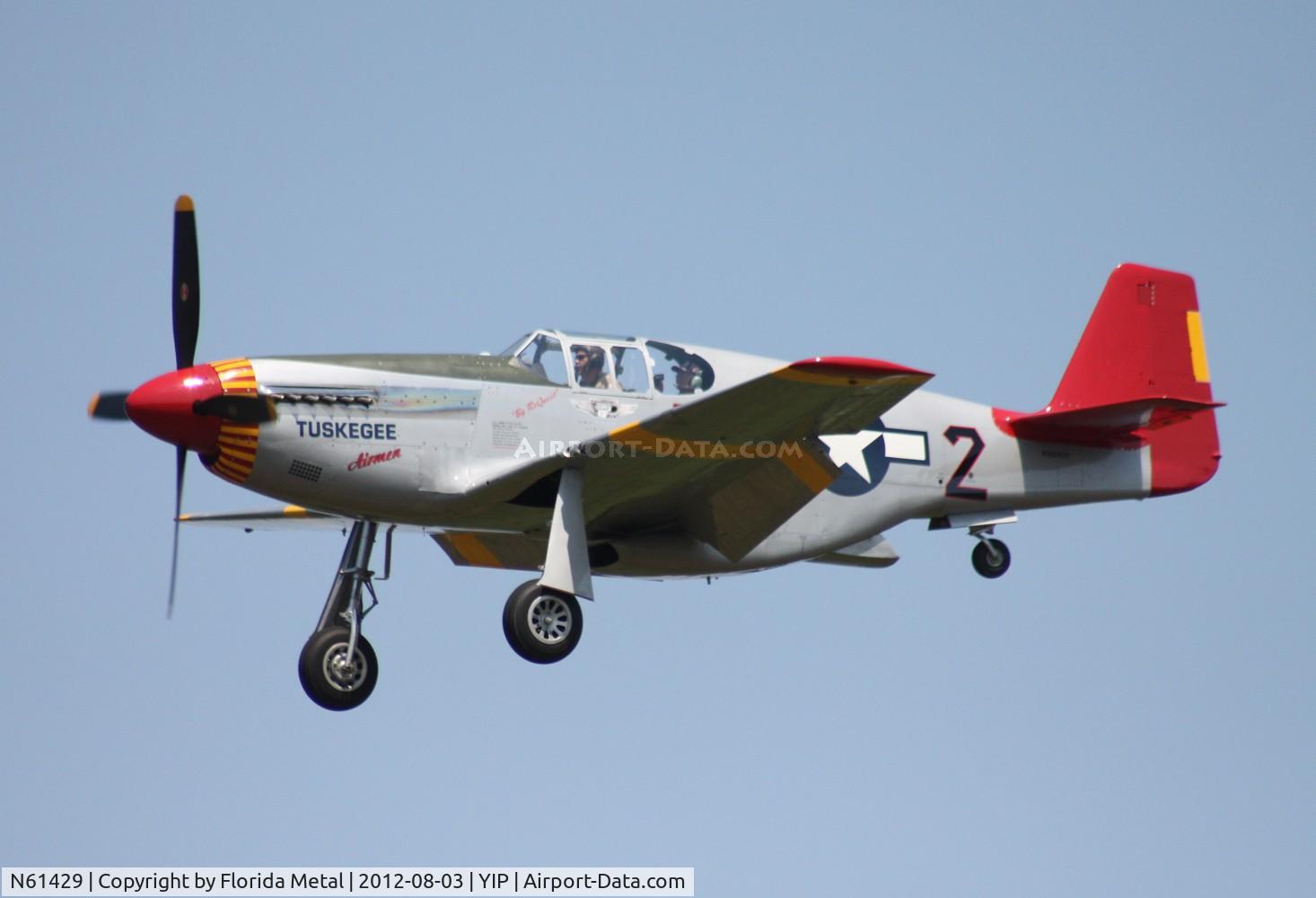N61429, 1942 North American P-51C Mustang C/N 103-26199, P-51C at Thunder Over Michigan 2012